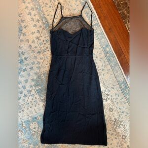 Reformation Mesh Front Midi Dress, sz 4